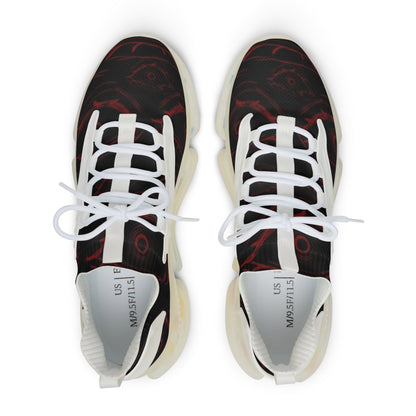 Red Eye Graphic Sneakers - Custom Art Streetwear